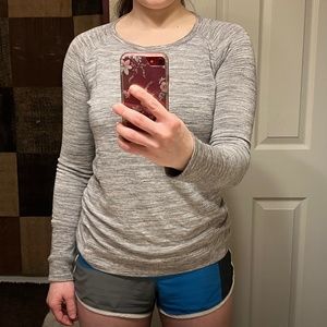 Champion long sleeve gray shirt